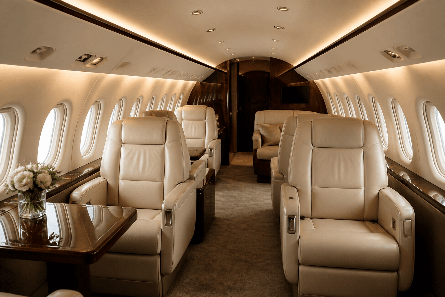 Cabina de jet privado